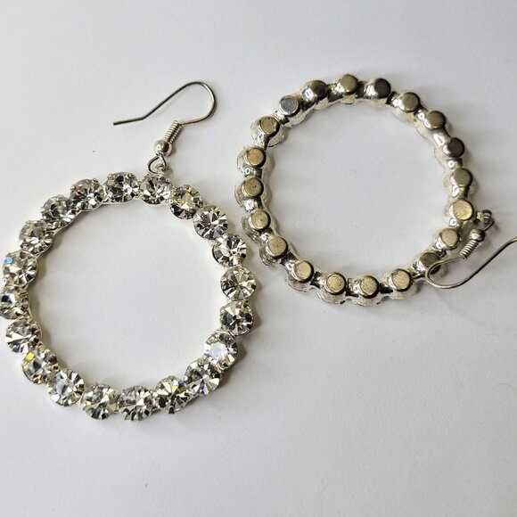 Round Crystal Earrings Dazzling Crystal Earrings - Picture 7 of 9